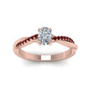 Load image into Gallery viewer, cushion-cut-infinity-twist-diamond-engagement-ring-with-ruby-in-14K-rose-gold-FD8253CURGRUDR-NL-RG