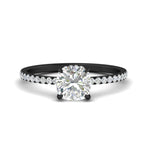 Load image into Gallery viewer, cushion-cut-pave-underhalo-engagement-ring-in-black-gold-FDENR11490CUR-NL-BG.jpg?v=1761729736
