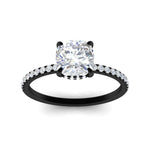 Load image into Gallery viewer, cushion-cut-pave-underhalo-engagement-ring-in-black-gold-FDENR11490CURANGLE5-NL-BG.jpg?v=1761729736