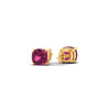 Load image into Gallery viewer, cushion-cut-pink-sapphire-basket-stud-earring-1-carat-in-yellow-gold-fdear10411cugsadrpiangle4-1.00ct-nl-yg.jpg