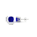 Load image into Gallery viewer, cushion-cut-sapphire-basket-stud-earring-1-carat-in-white-gold-fdear10411cugsablangle2-1.00ct-nl-wg-hw.jpg