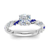 Load image into Gallery viewer, Cushion Cut Twisted Vine Engagement Ring