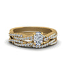 Load image into Gallery viewer, cushion-cut-simple-diamond-twisted-vine-bridal-ring-sets-in-14K-yellow-gold-FD8233CU-NL-YG