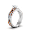 Load image into Gallery viewer, cushion-cut-simple-diamond-twisted-vine-bridal-ring-sets-with-orange-sapphire-in-950-Platinum-FD8233CUGSAOR-NL-WG