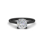 Load image into Gallery viewer, cushion-cut-stunning-solitaire-diamond-ring-in-black-gold-FD11296CUR-NL-BG