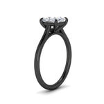 Load image into Gallery viewer, cushion-cut-stunning-solitaire-diamond-ring-in-black-gold-FD11296CURANGLE2-NL-BG