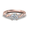 Load image into Gallery viewer, Cushion Cut Twisted Vine Engagement Ring