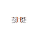 Load image into Gallery viewer, Cushion Diamond Basket Stud Earring