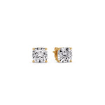 Load image into Gallery viewer, Cushion Diamond Basket Stud Earring