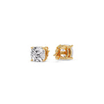 Load image into Gallery viewer, Cushion Diamond Basket Stud Earring