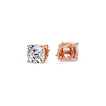 Load image into Gallery viewer, Cushion Diamond Basket Stud Earring