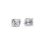 Load image into Gallery viewer, Cushion Diamond Basket Stud Earring
