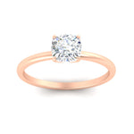 Load image into Gallery viewer, Tulip Solitaire Cushion Engagement Ring