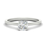 Load image into Gallery viewer, Tulip Solitaire Cushion Engagement Ring