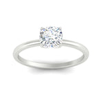 Load image into Gallery viewer, Tulip Solitaire Cushion Engagement Ring
