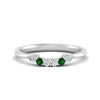 Load image into Gallery viewer, custom-emerald-shared-prong-wedding-band-in-FD9289BGEMGR-ANGLE3-NL-WG