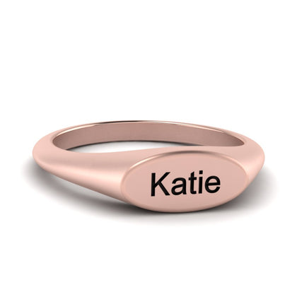 Name Signet Ring