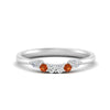 Load image into Gallery viewer, custom-orange-sapphire-shared-prong-wedding-band-in-FD9289BGSAOR-ANGLE3-NL-WG