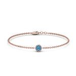 Load image into Gallery viewer, cute-disc-chain-blue-topaz-bracelet-in-FDBRC9757GICBLTOANGLE2-NL-RG