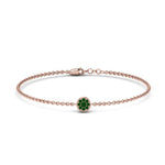 Load image into Gallery viewer, cute-disc-chain-emerald-bracelet-in-FDBRC9757GEMGRANGLE2-NL-RG