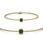 Load image into Gallery viewer, cute-disc-chain-emerald-bracelet-in-FDBRC9757GEMGRANGLE2-NL-YG
