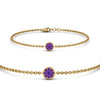 Load image into Gallery viewer, cute-disc-chain-purple-topaz-bracelet-in-FDBRC9757GVITOANGLE2-NL-YG