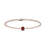 Load image into Gallery viewer, cute-disc-chain-ruby-bracelet-in-FDBRC9757GRUDRANGLE2-NL-RG