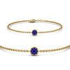 Load image into Gallery viewer, cute-disc-chain-sapphire-bracelet-in-FDBRC9757GSABLANGLE2-NL-YG