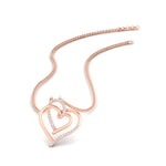 Load image into Gallery viewer, cute-double-heart-diamond-pendant-in-FDPD11211-NL-RG