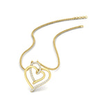 Load image into Gallery viewer, cute-double-heart-diamond-pendant-in-FDPD11211-NL-YG