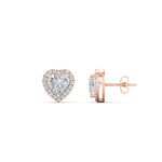Load image into Gallery viewer, cute-heart-diamond-halo-earrings-in-rose-gold-FDEAR11270HTANGLE1-NL-RG