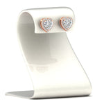 Load image into Gallery viewer, cute-heart-diamond-halo-earrings-in-rose-gold-FDEAR11270HTANGLE1-NL-RG