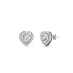 Load image into Gallery viewer, cute-heart-diamond-halo-earrings-in-white-gold-FDEAR11270HTANGLE1-NL-WG