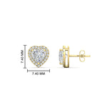 Load image into Gallery viewer, cute-heart-diamond-halo-earrings-in-yellow-gold-FDEAR11270HTANGLE1-NL-YG