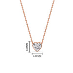 Load image into Gallery viewer, Solitaire Bezel Heart Shape Pendant