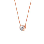 Load image into Gallery viewer, Solitaire Bezel Heart Shape Pendant