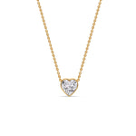 Load image into Gallery viewer, Solitaire Bezel Heart Shape Pendant