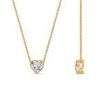 Load image into Gallery viewer, Solitaire Bezel Heart Shape Pendant