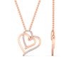 Load image into Gallery viewer, dainty-double-heart-diamond-charm-pendant-in-FDPD11211-NL-RG