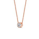 Load image into Gallery viewer, dainty-round-bezel-0-50-carat-diamond-pendant-in-rose-gold-fdpd10538roangle2-0-50ct-nl-rg