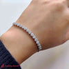 Load image into Gallery viewer, Dazzling Round Cluster Tennis Bracelet