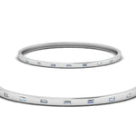 Load image into Gallery viewer, Delicate Baguette Bangle Bracelet