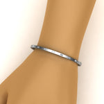 Load image into Gallery viewer, Delicate Baguette Bangle Bracelet
