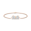 Load image into Gallery viewer, delicate-bow-diamond-charm-bracelet-in-rose-gold-fdbrc8336angle1-nl-rg