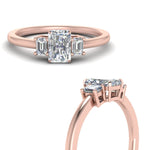 Load image into Gallery viewer, Radiant Cut Delicate Three Stone Ring