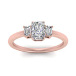 Load image into Gallery viewer, Radiant Cut Delicate Three Stone Ring