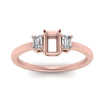 Load image into Gallery viewer, delicate-three-stone-semi-mount-diamond-ring-in-rose-gold-FD9299SMRANGLE5-NL-RG