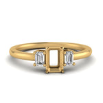 Load image into Gallery viewer, delicate-three-stone-semi-mount-diamond-ring-in-yellow-gold-FD9299SMR-NL-YG