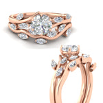 Load image into Gallery viewer, delicate-vine-round-cut-diamond-bridal-ring-set-in-yellow-gold-fdens11510roangle5-nl-yg_073c3718-f22c-48f0-85c1-075f7c86c0ad?v=1757568220