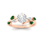Load image into Gallery viewer, delicate-vine-round-cut-emerald-engagement-ring-in-rose-gold-fdens11510rorgemgrangle5-nl-rg?v=1758686964